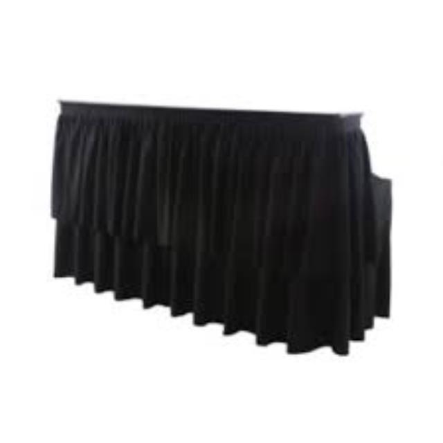 Table Kit with Black Skirt for 6' Bar