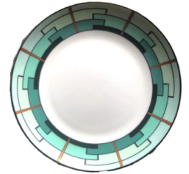 Green Deco Salad Plate