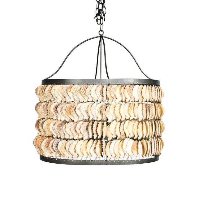 Hanging Shell Candelabra Pendant