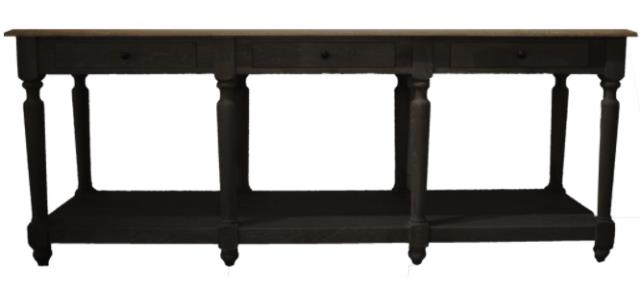 Black Oakland Sofa Table