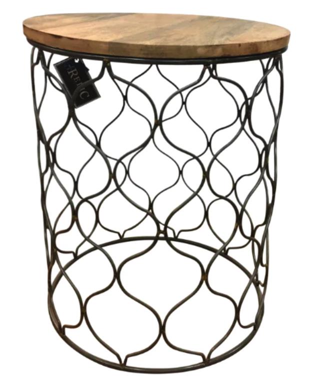 Iron Mango Top Side Table