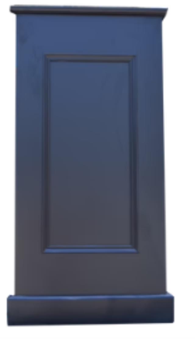 Large Black Square Column