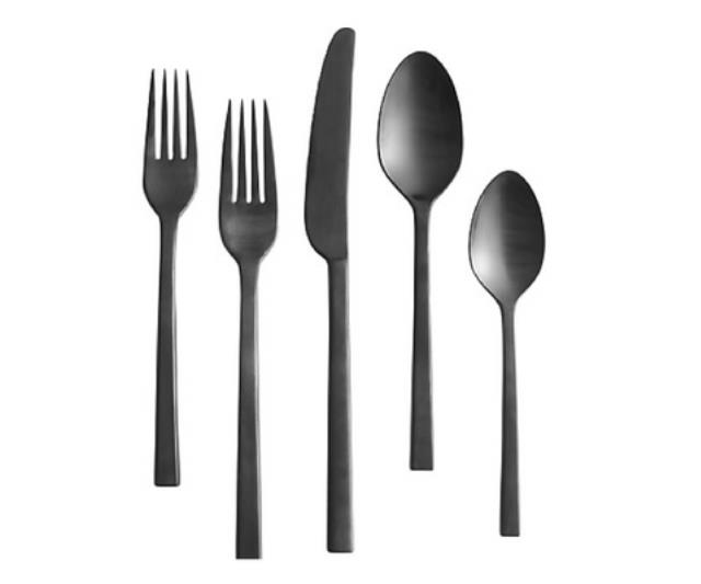 Brushed Black Flatware