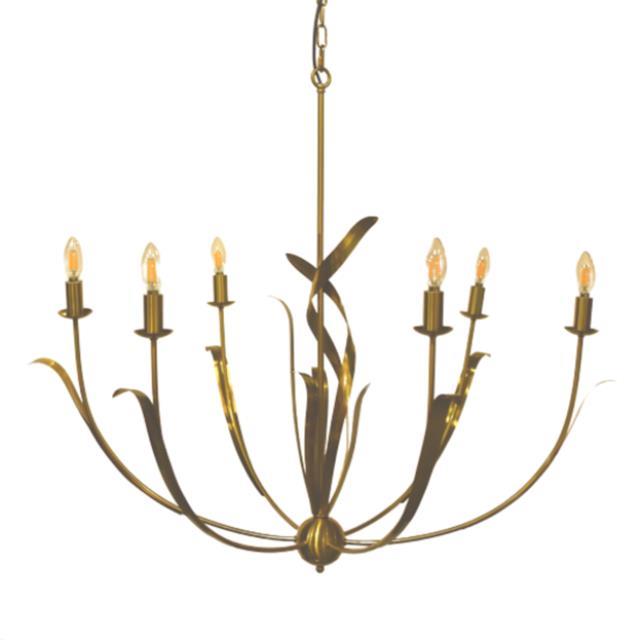 Brushed Brass Stems Chandelier