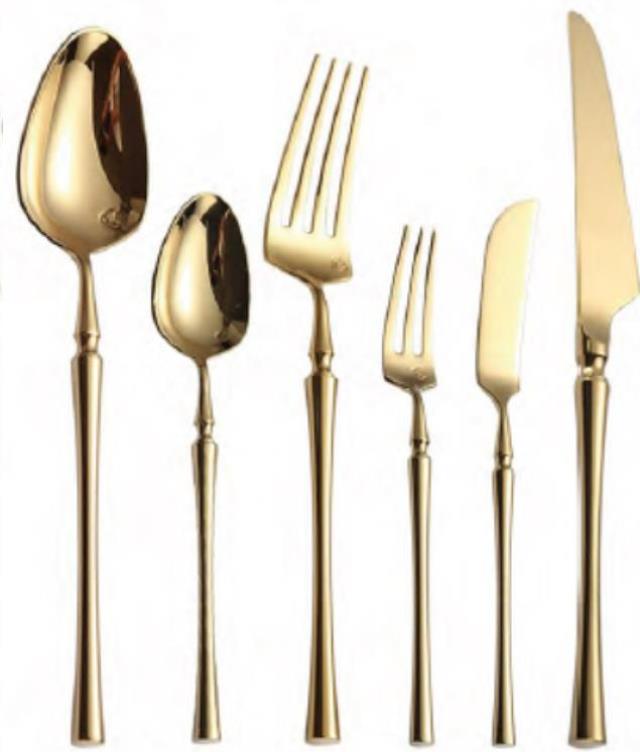 Gold Gatsby Flatware Pattern