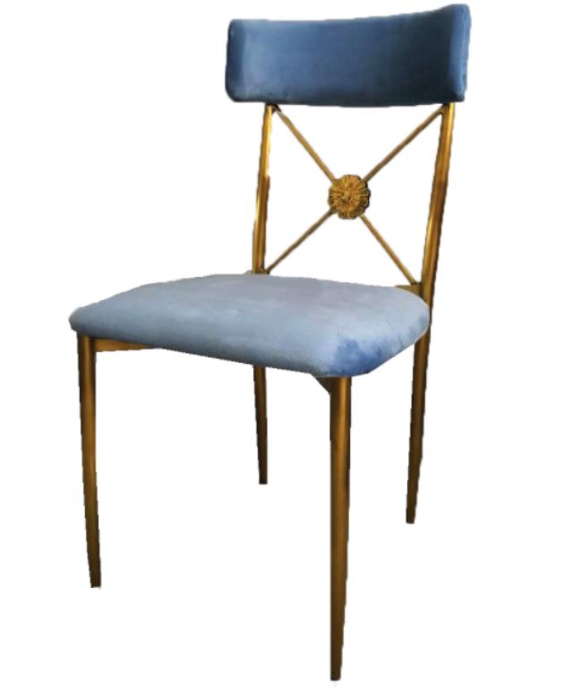 Aspen Chair-Blue Velvet