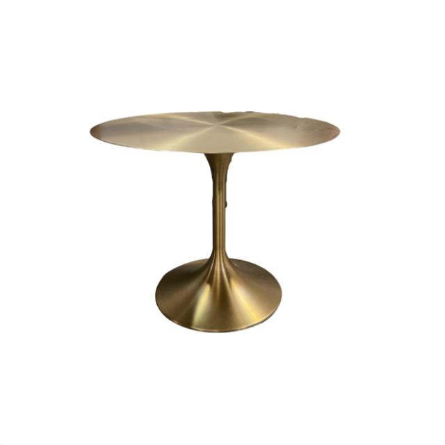 Gold Pedestal Side Table