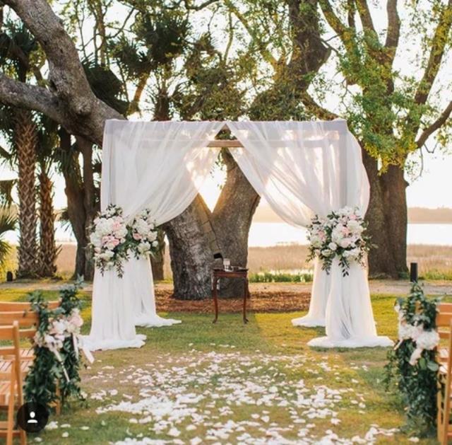 Structured Wood Beam Arbor