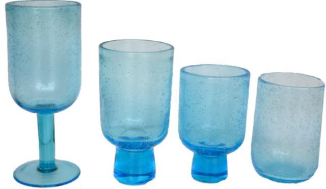 Blue Midcentury Modern Glassware