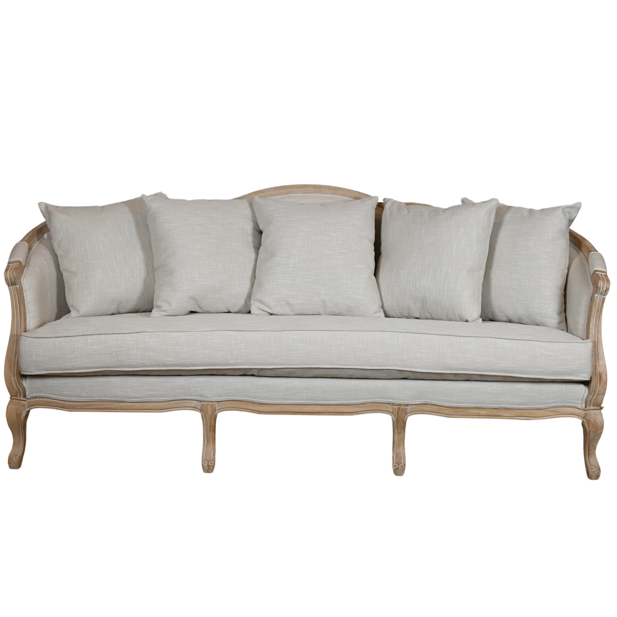 Doris Day Sofa: Taupe Textured