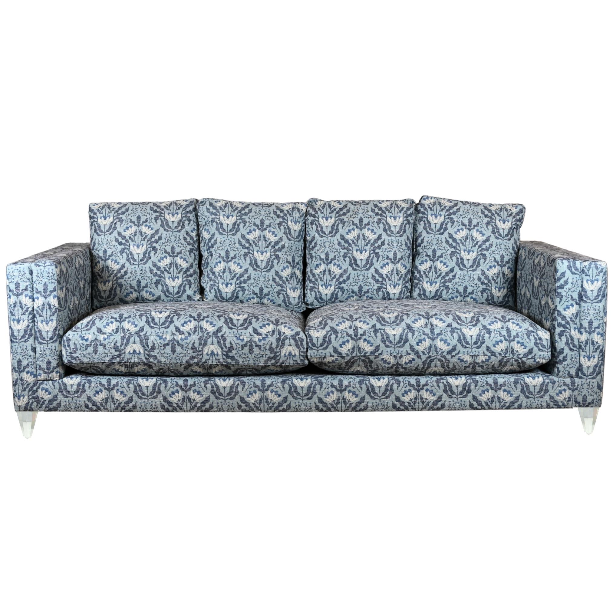 Maddox Sofa: Lotus Indigo