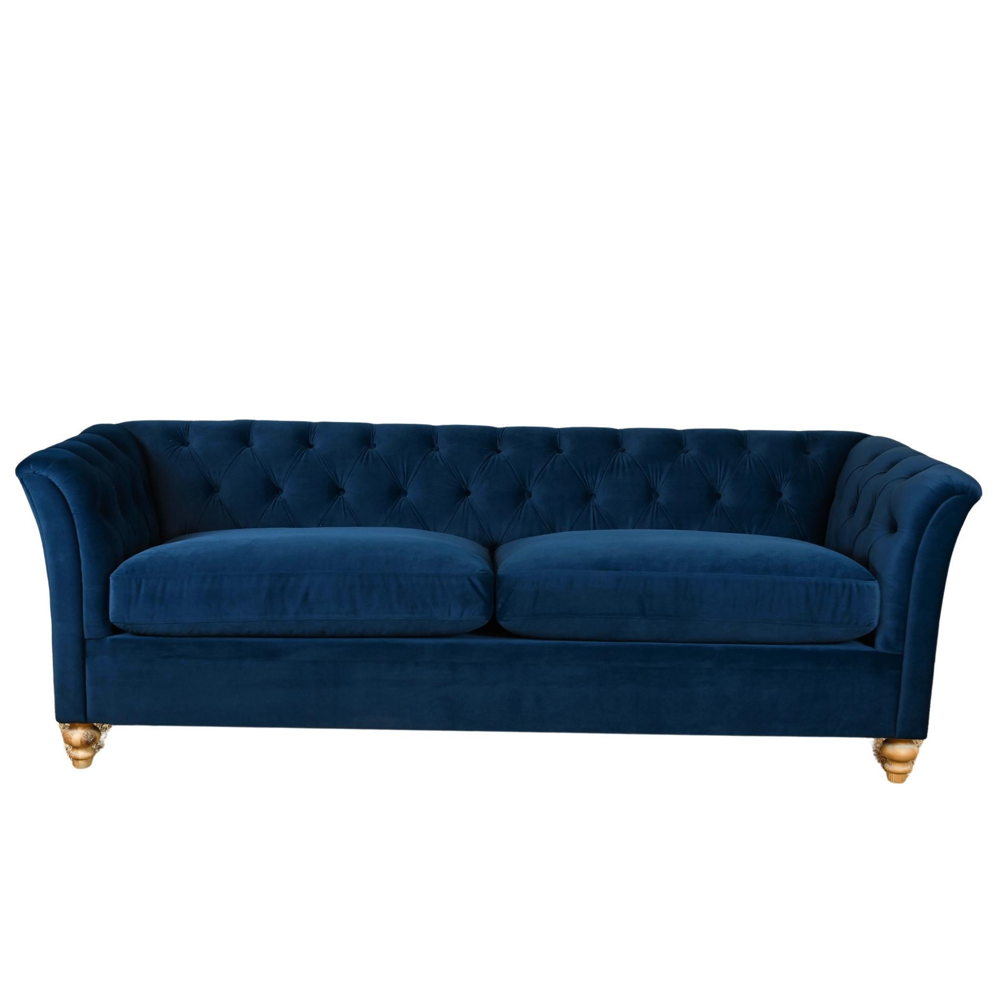 Henry Sofa: Navy Velvet