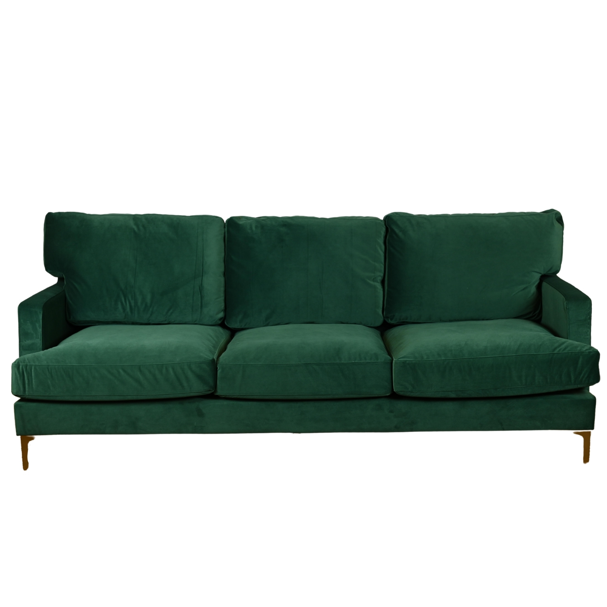 Eleanor Sofa: Olive Velvet