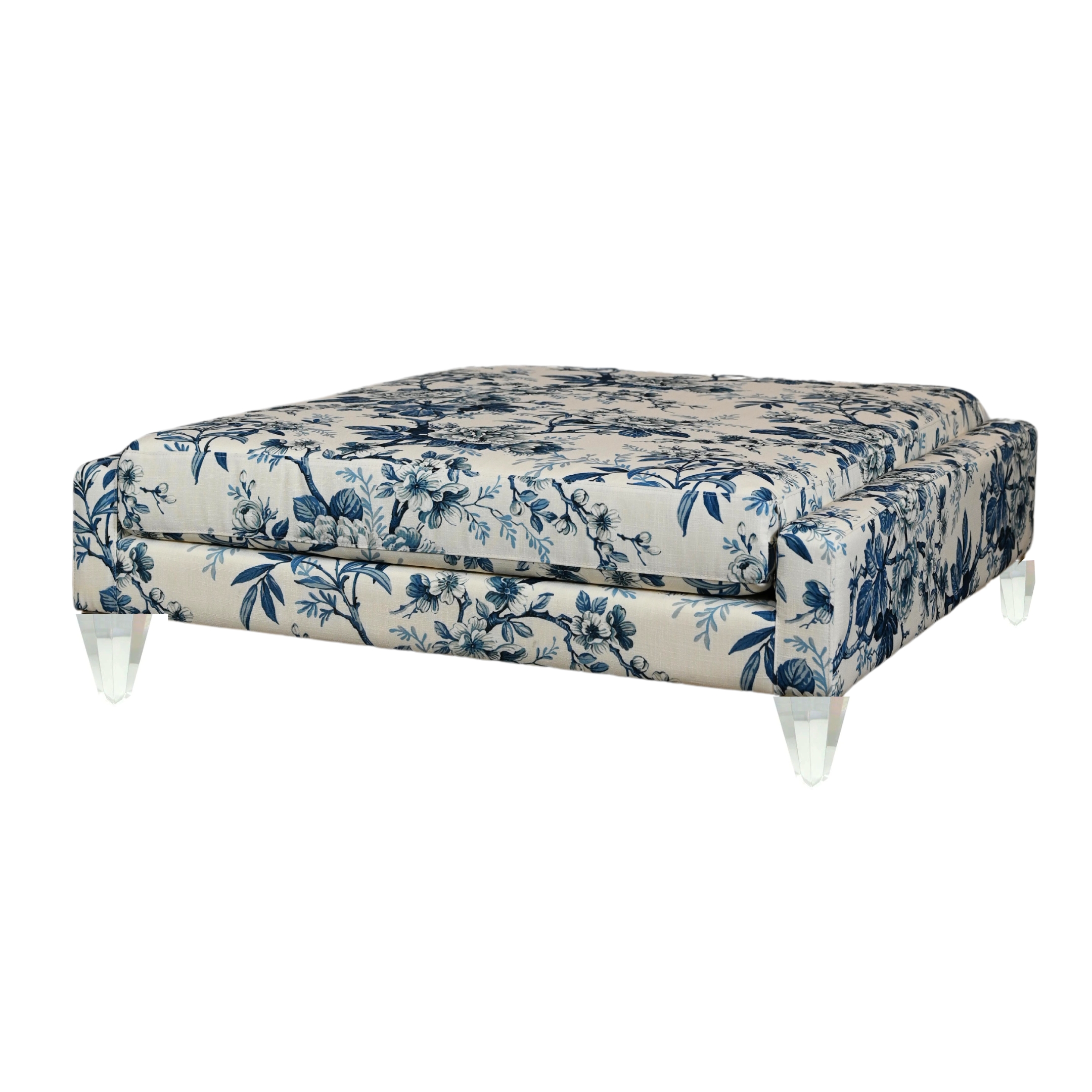 Winslow Ottoman: Jayden Indigo