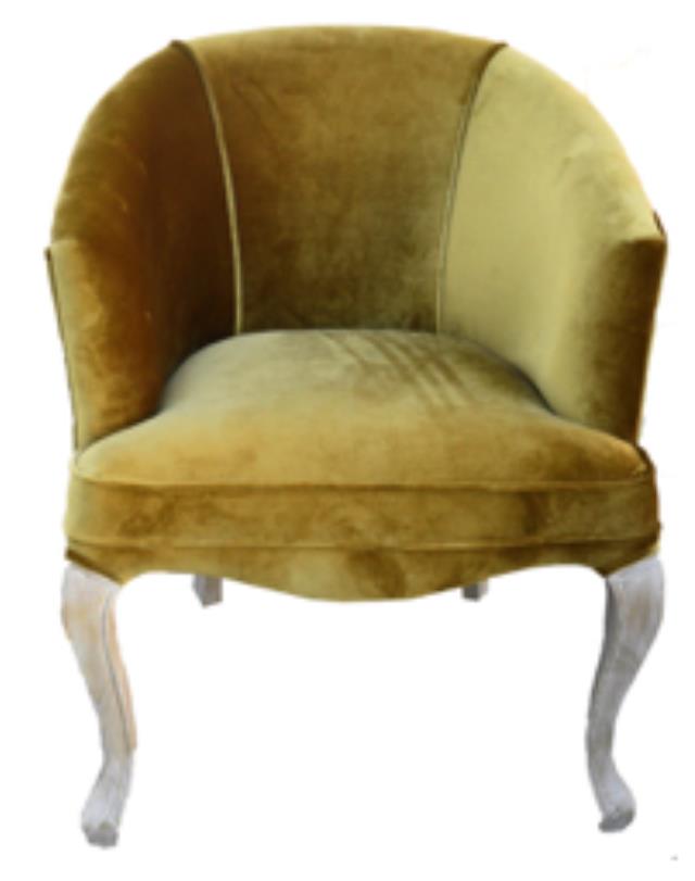 Cher Chair: Gold Velvet