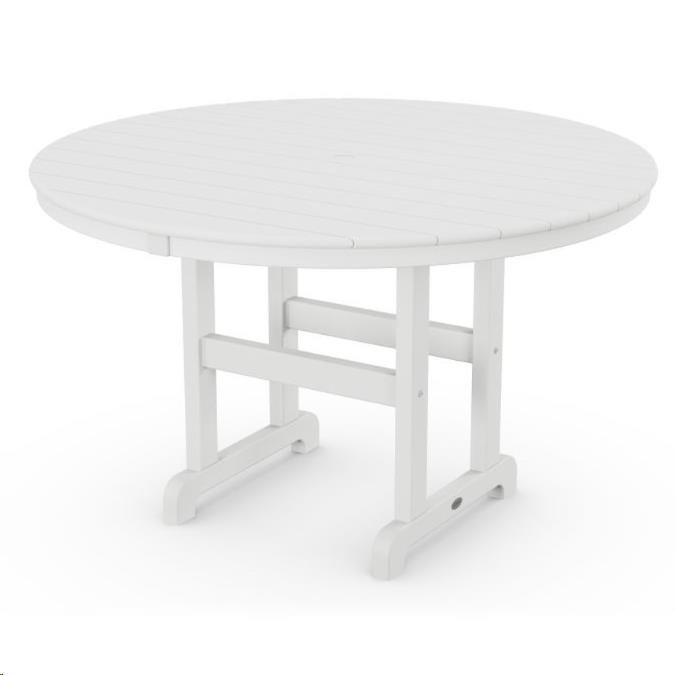 Outdoor White Poly Dining Table