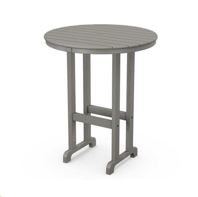 Outdoor Slate Grey Poly Cocktail Table