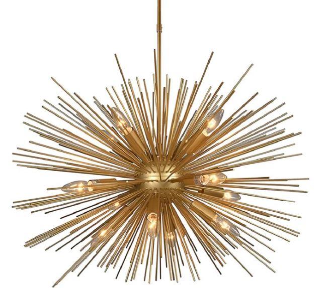 Gold Starburst Pendant