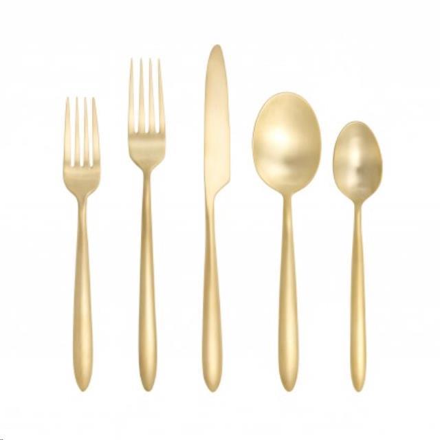 Velo Brushed Gold Flatware