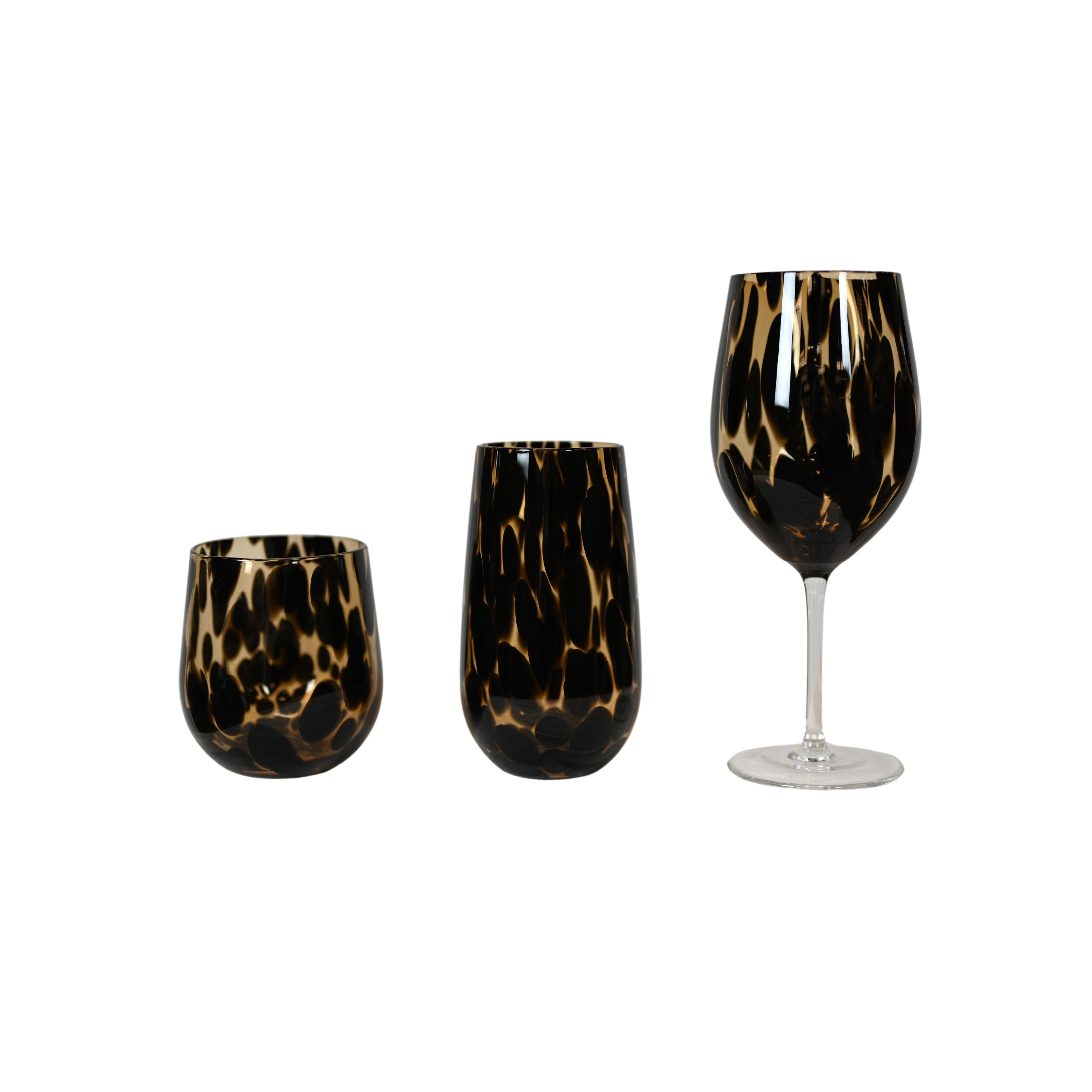 Tortoise Shell Glassware