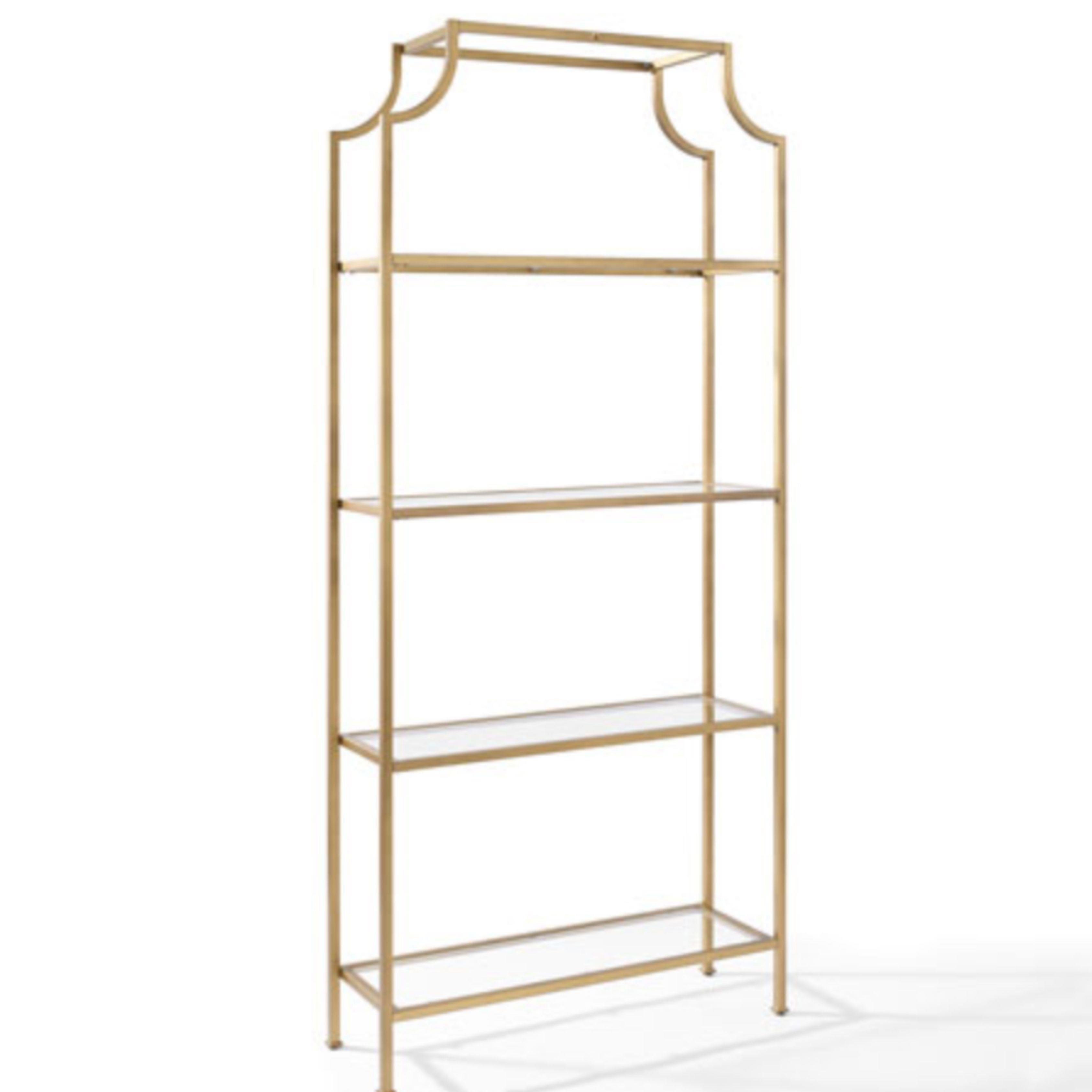 Gold Glass Etagere