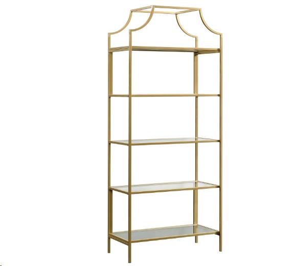 Lux Gold Bookshelf 30"Wx70"H