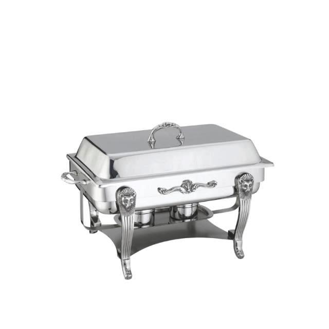 Silver Plated Rectangle Chafer 8 qt