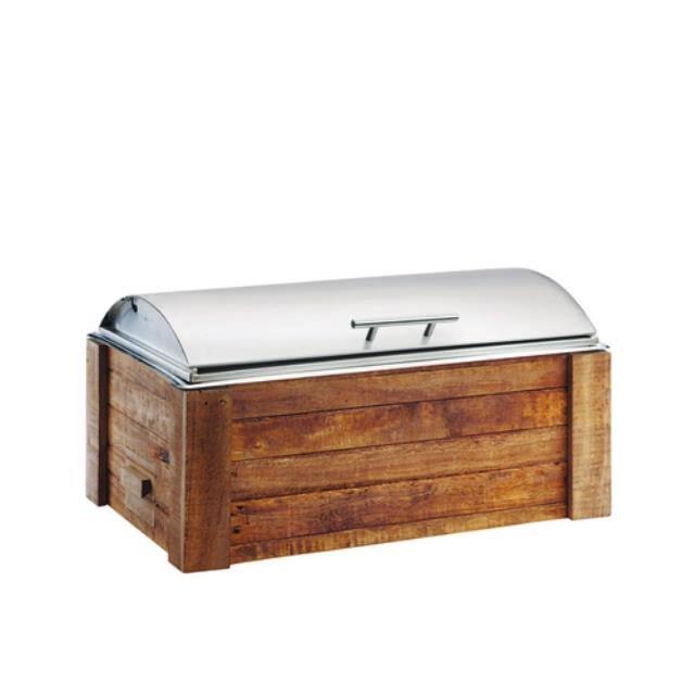 Wood Rectangular Chafer 8 qt