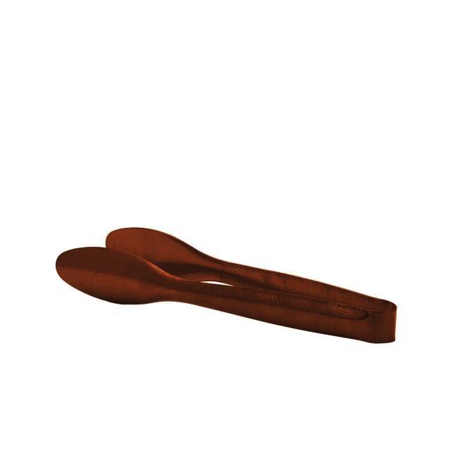 Copper Hammered Serving Tongs 9"
