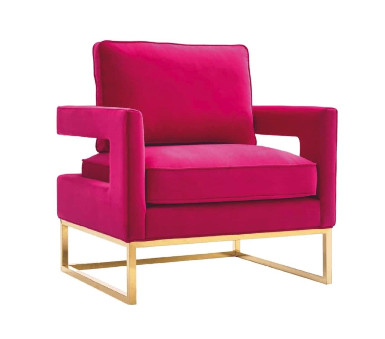 Morgan Armchair: Pink