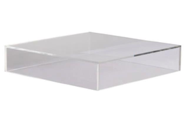 Square Acrylic Cake Plateau 10"