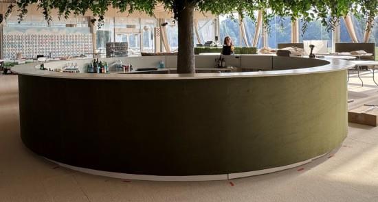 18' Custom Round Bar Piece | Curated Events | Nashville
