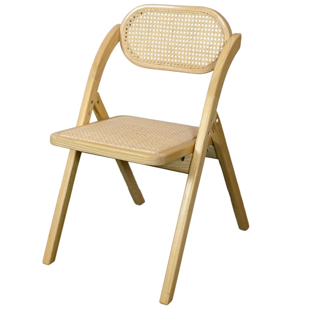 Fritz Cane Folding Chair