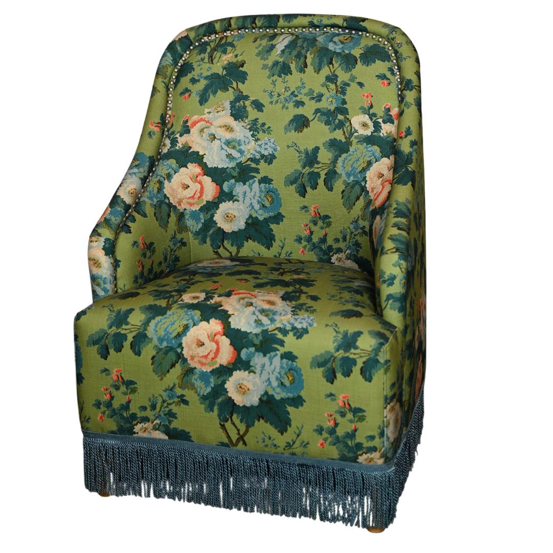 Phoebe Side Chair: Daphne Green