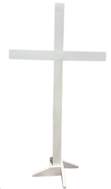 Cross, Large White 8' X 4.5'