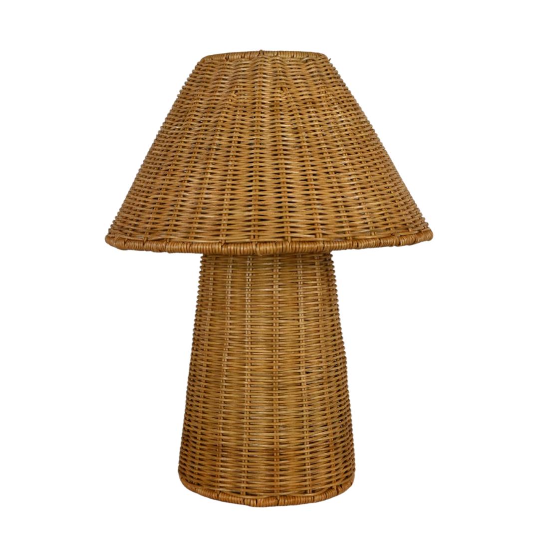 Dark Wicker Lamp