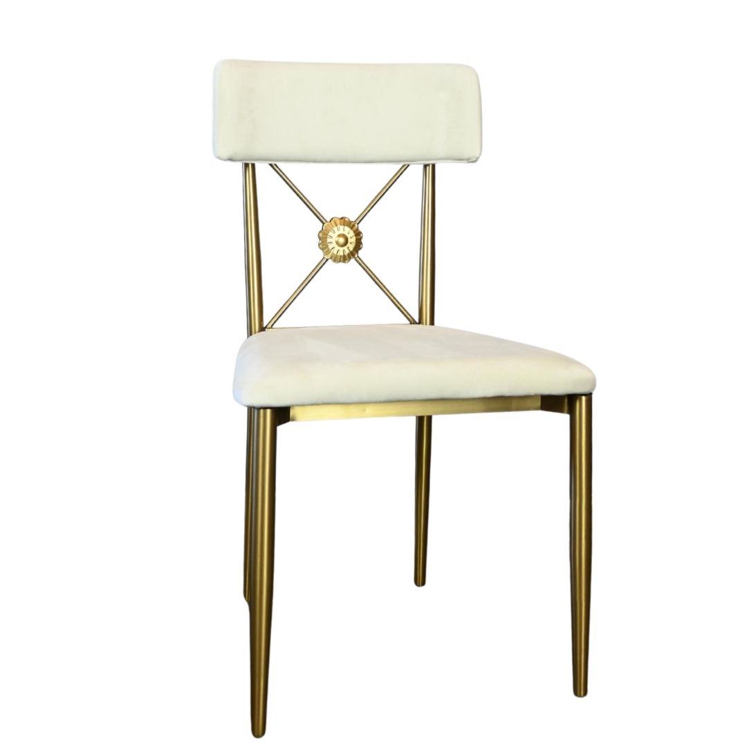 Cream Velvet Aspen Chair