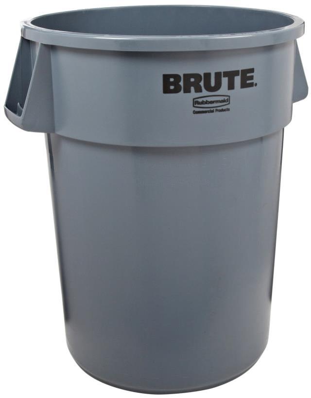 Trash Can with Liner 32 gal