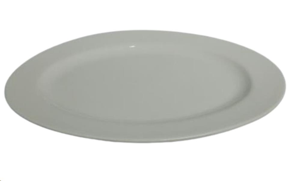 White Oval Platter 18"