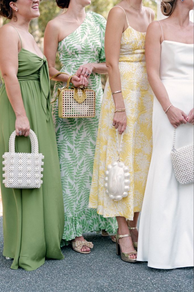 Green bridesmaid color scheme