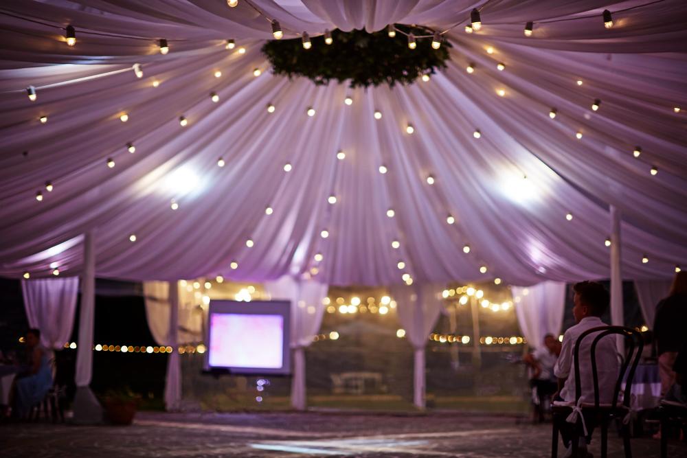 Ceiling wedding tent