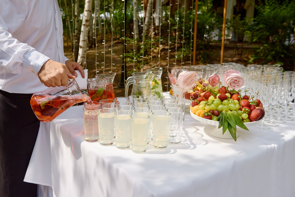 Wedding pitchers and carafes
