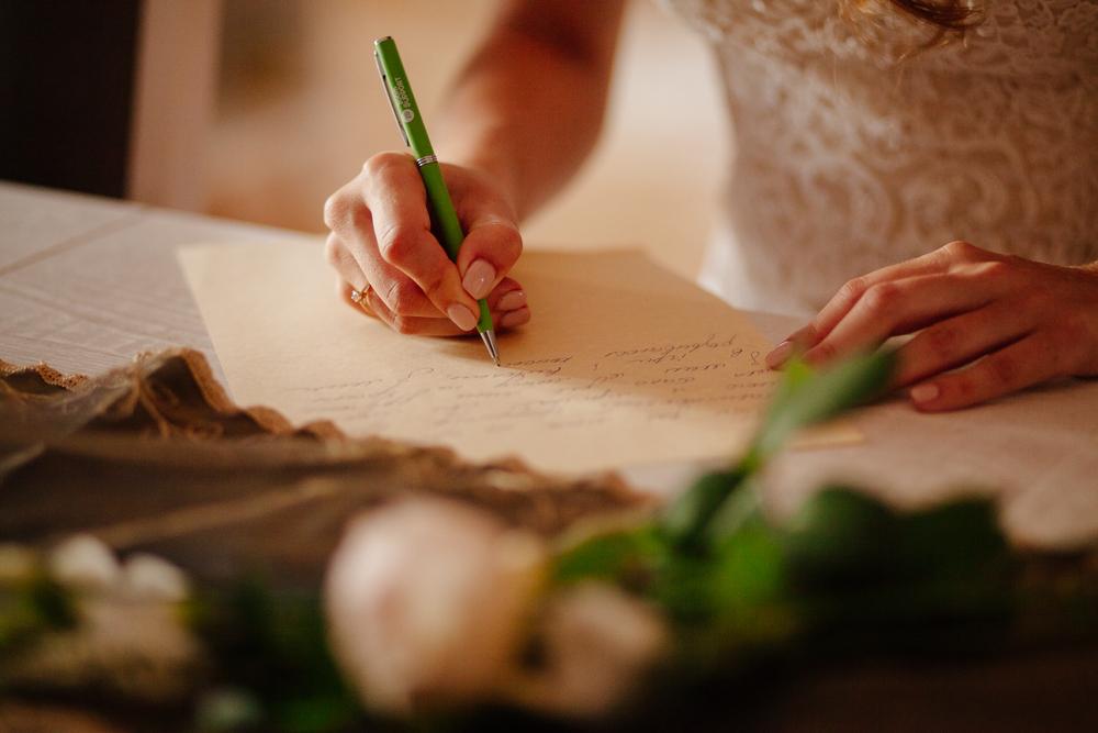 Writing wedding vows