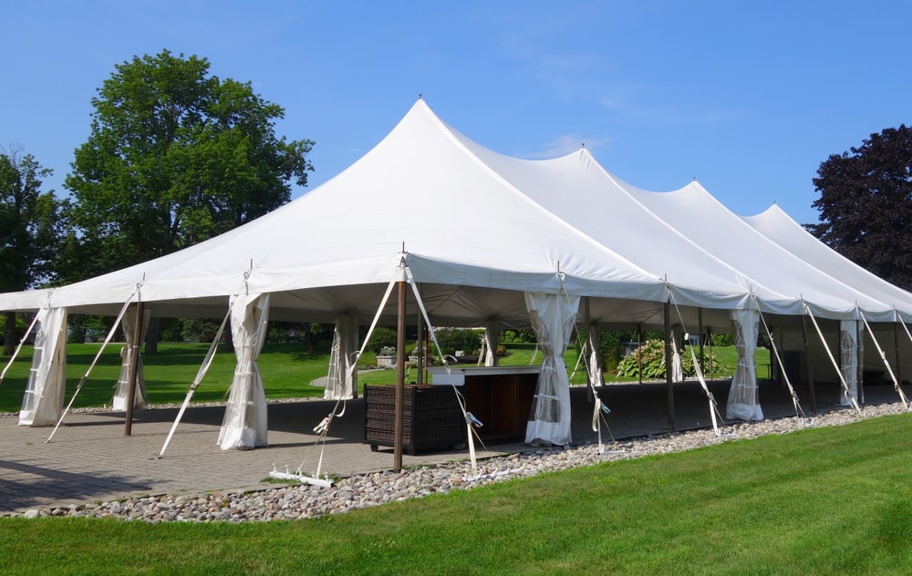 Corporate event marquee tent