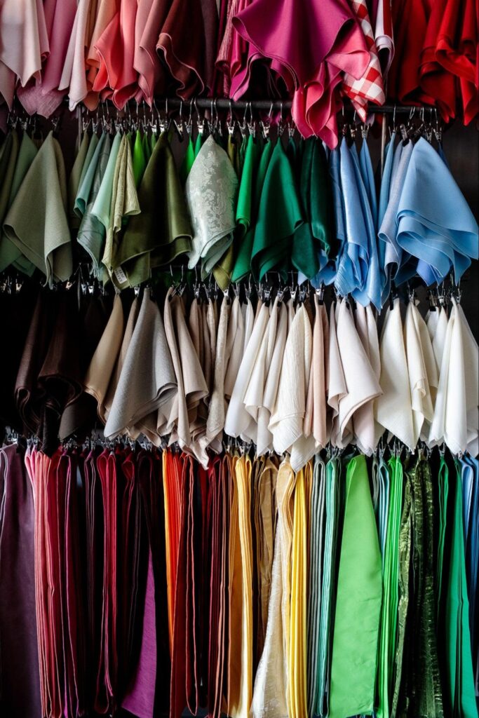 Different colorful linens
