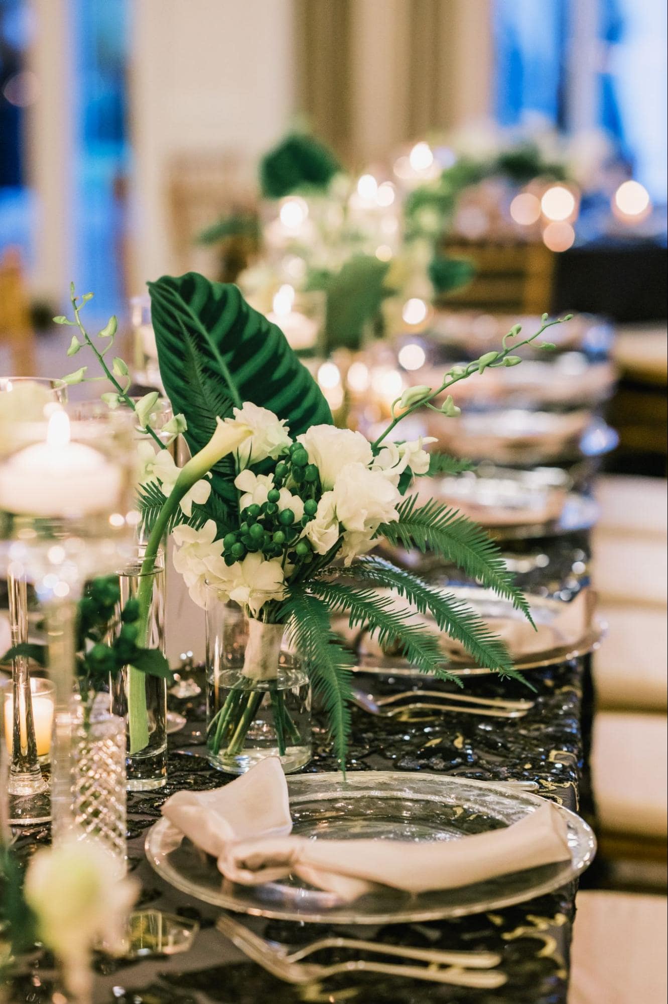 What are charger plates used for at events?