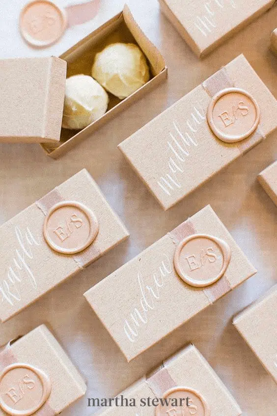 Wedding bonbonnieres for guests on the wedding day Wedding bonbonnieres for guests on the wedding day