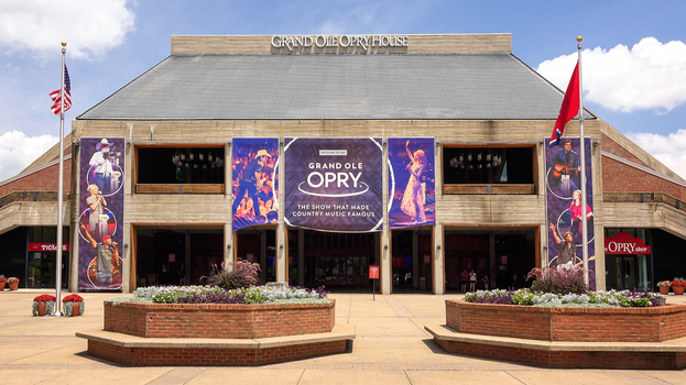 Front of the Grand Ole Opry House in Nashville, Tennessee