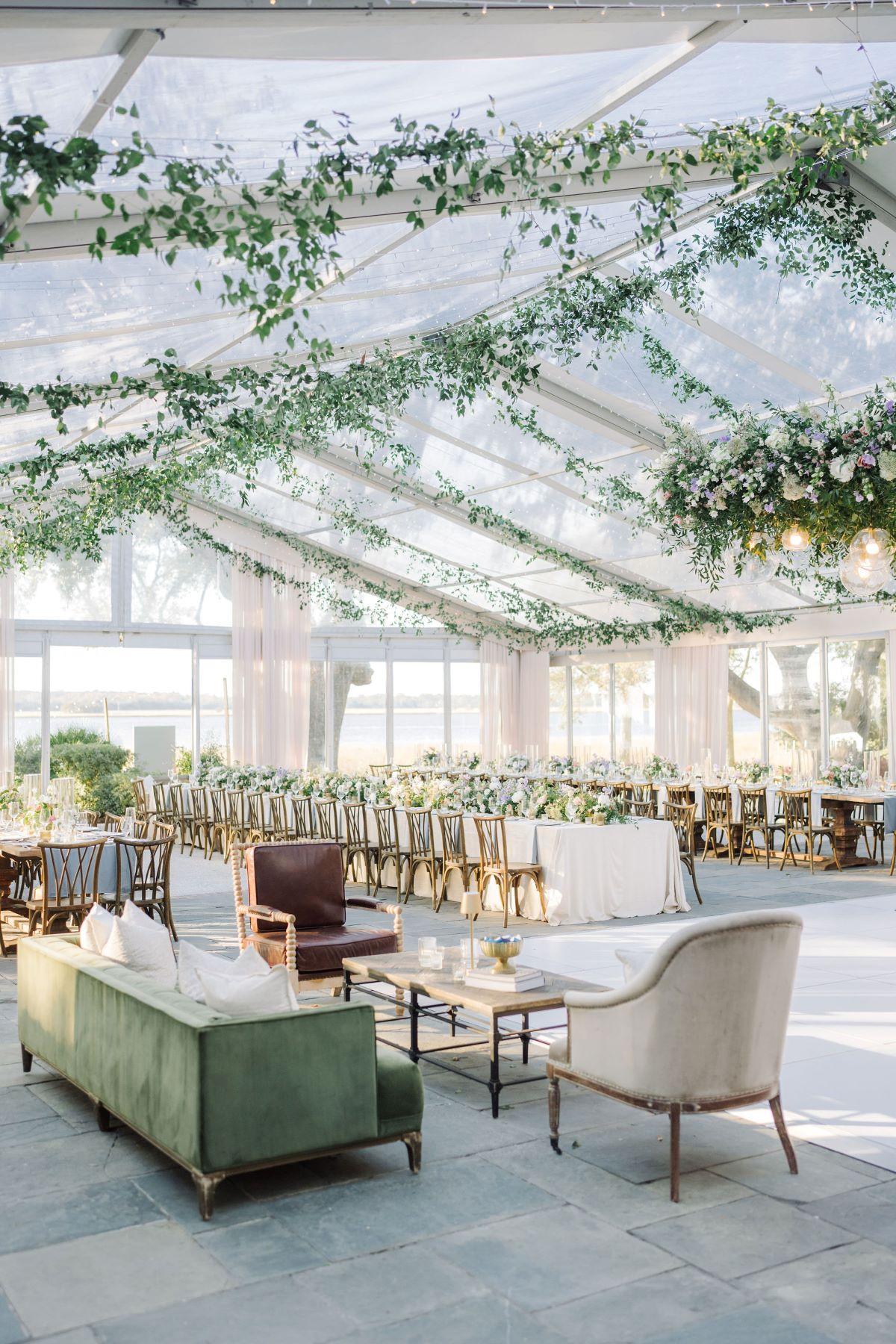 Catering equipment setup featuring buffet tables and serving essentials for outdoor gatherings