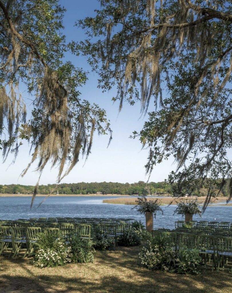 outdoor wedding reception curated events